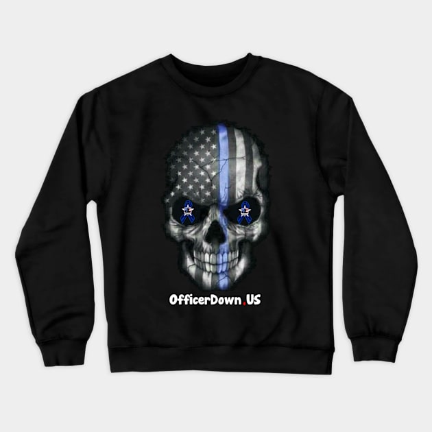 Officer Down US Crewneck Sweatshirt by Officer Down